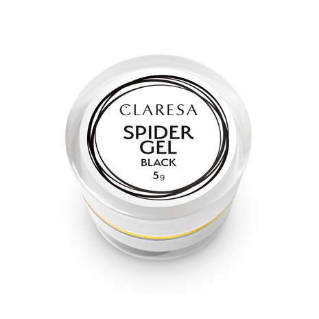 CLARESA CLARESA SPIDER GEL BLACK 5 g voor Nailart