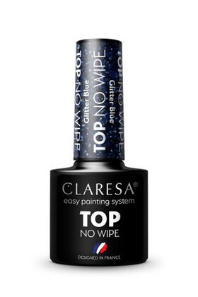 Top Coat No Wipe 5G Glitter Blue