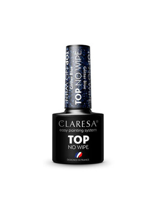 Top Coat No Wipe 5g Glitter Blue