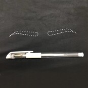 White Marker Penbrowstylingwhite Tattoo Skin Markerper Stuk