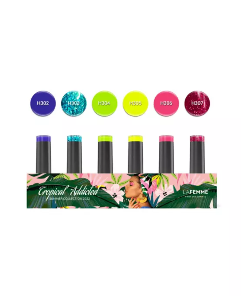 La Femme Gel Polish Collection Tropical Addicted | 5+1 gratis La Femme Gel Polish Collection Tropical Addicted | 5+1 gratis