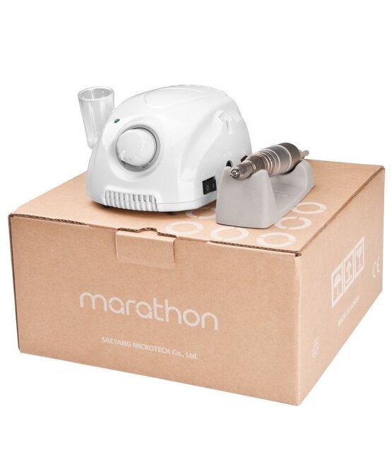 Electrische Nagelvijl Marathon 3 Champion + H200 | Wit |Nagelfrees