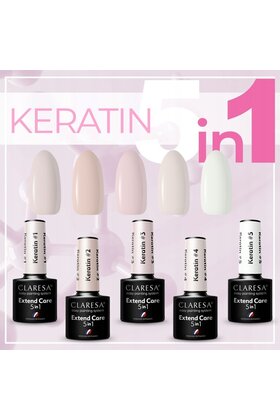 Claresa Extend Care 5in1 Keratin #1 |  Nagelverlenging tot 1 cm