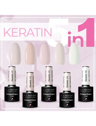 Claresa Extend Care 5in1 Keratin #1 |  Nagelverlenging tot 1 cm