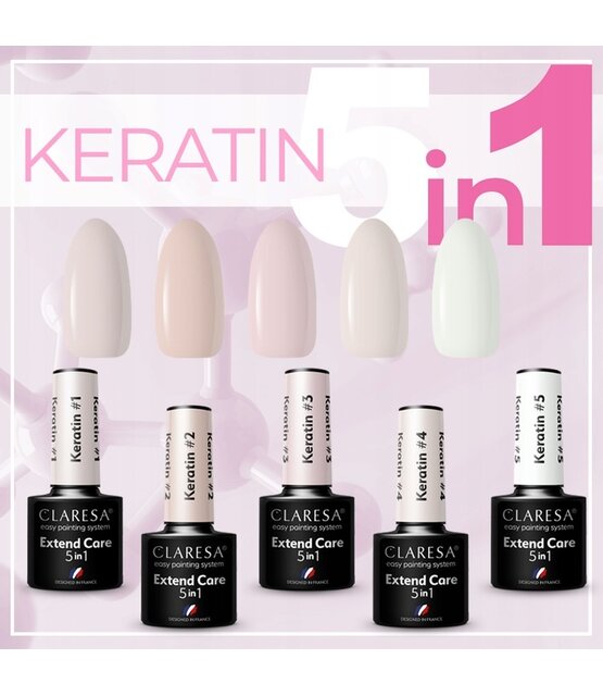 Extend Care 5In1 Keratin #5 , Clear Nagelverlenging Tot 1 Cm