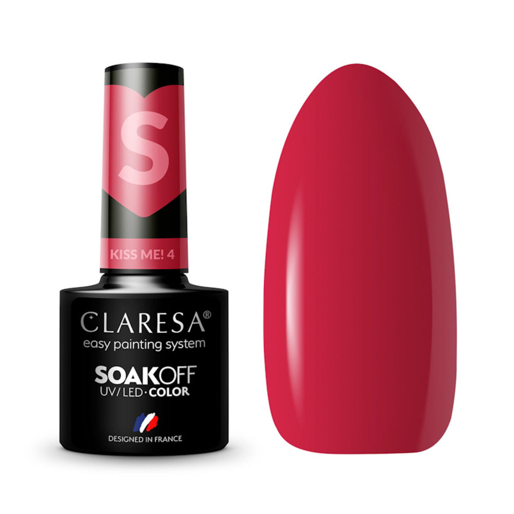 CLARESA Gel UV/LED Polish Kiss Me!-5g #4 CLARESA Gel UV/LED Polish Kiss Me!-5g #4