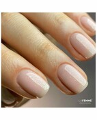Rubber Base R004- Glitter Peach