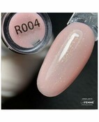 Rubber Base R004- Glitter Peach
