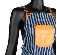 Denim Wax Schortbeschermende Kledingdenim Beschermschort Striped