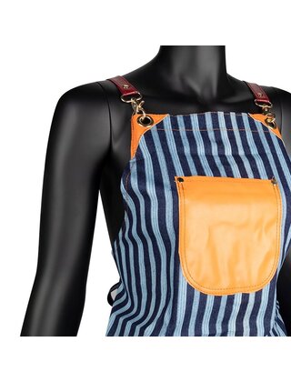 Denim Wax Schort | Beschermende kleding | Denim beschermSchort striped