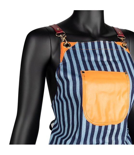 Denim Wax Schortbeschermende Kledingdenim Beschermschort Striped