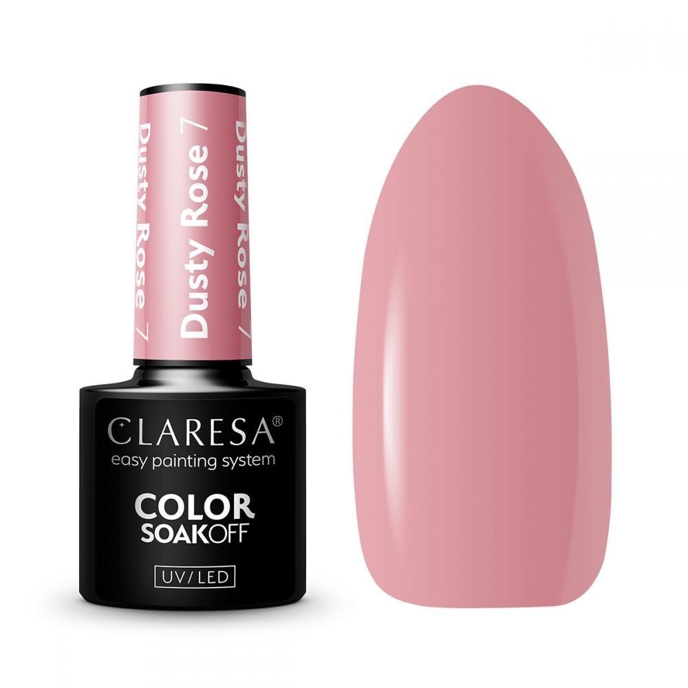 CLARESA Gel UV/LED Polish CLARESA DUSTY ROSE 7 -5g CLARESA Gel UV/LED Polish CLARESA DUSTY ROSE 7 -5g