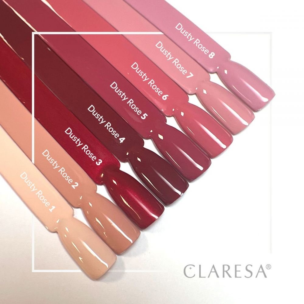 CLARESA  Gel UV/LED Polish CLARESA  DUSTY ROSE 4-5g  - Copy