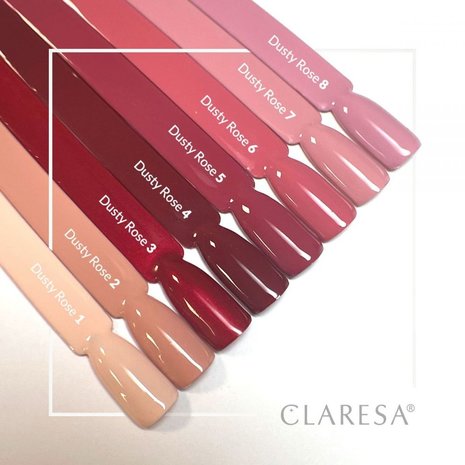 CLARESA  Gel UV/LED Polish CLARESA  DUSTY ROSE 4-5g  - Copy