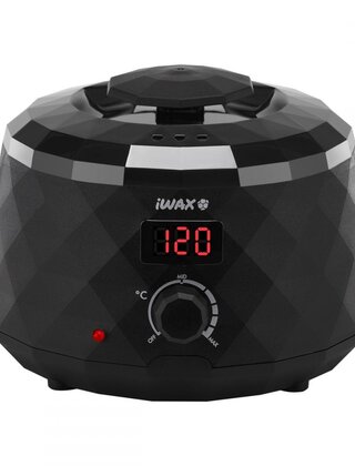 IWAX Diamond Tech Wax Heater – 400 ml, zwart, digitaal