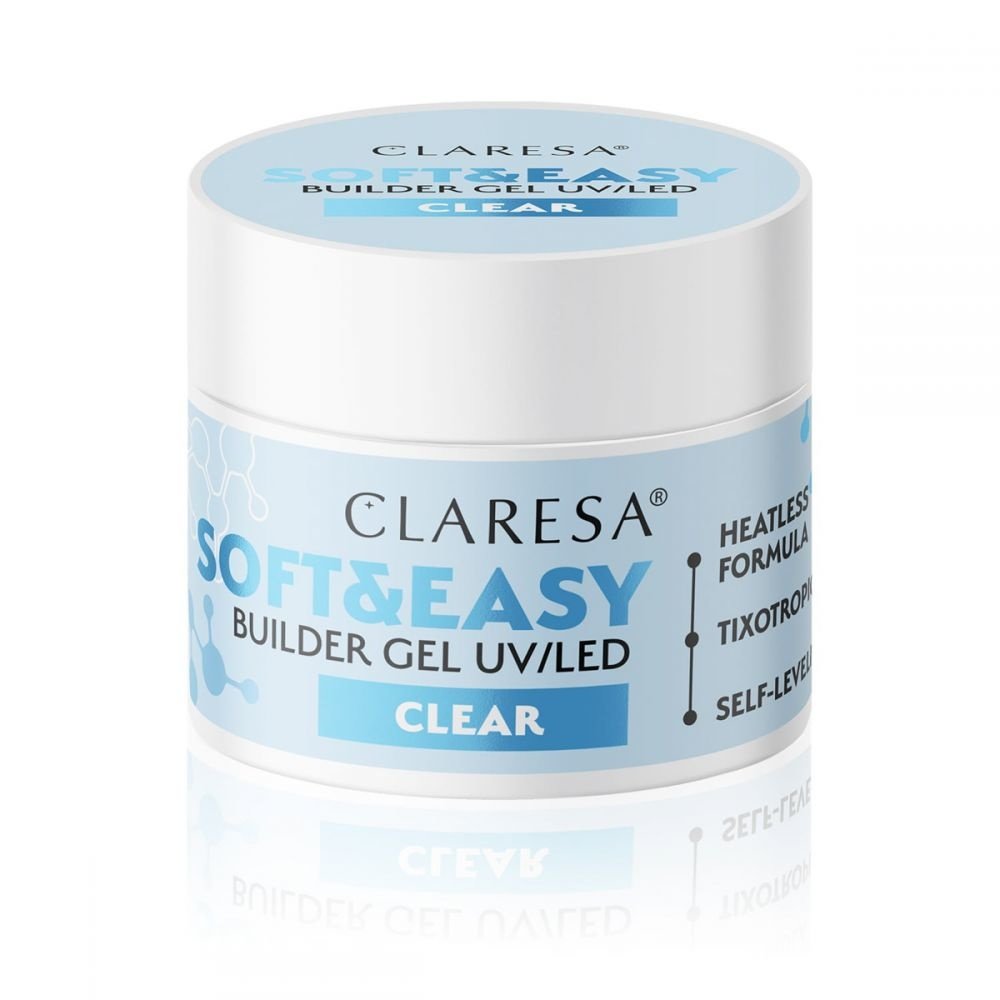 CLARESA Claresa Soft & Easy Buildergel  UV/LED | CLEAR | Nailstyling | 12g