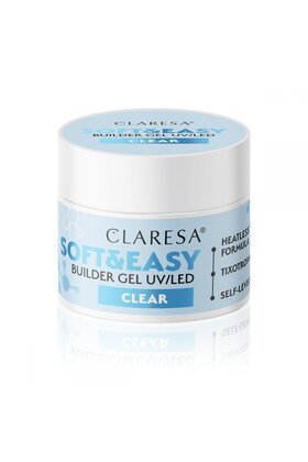 Claresa Soft & Easy Buildergel  UV/LED | CLEAR | Nailstyling | 12g