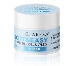 CLARESA Claresa Soft & Easy Buildergel  UV/LED | CLEAR | Nailstyling | 12g CLARESA Claresa Soft & Easy Buildergel  UV/LED | CLEAR | Nailstyling | 12g