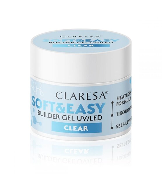 Claresa Soft & Easy Buildergel  UV/LED | CLEAR | Nailstyling | 12g