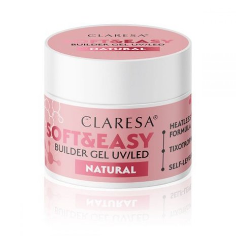 CLARESA Claresa Soft & Easy Buildergel  UV/LED | Naturel  | Nailstyling | 12 g