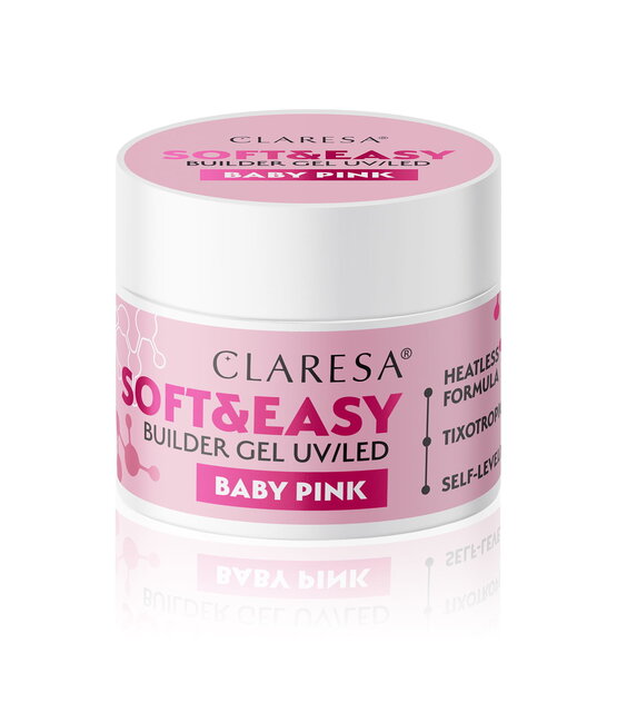 Soft & Easy Buildergel  Uv/Led, Baby Pink , Nailstyling