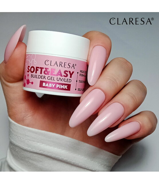 Claresa Soft & Easy Buildergel  UV/LED |BABY PINK| Nailstyling