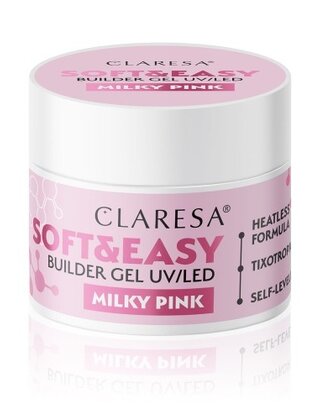 SOFT & EASY BUILDERGEL , MILKY PINK  NAILSTYLING