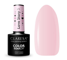 CLARESA Claresa UV/LED Gellak LOVE STORY 3- 5 g CLARESA Claresa UV/LED Gellak LOVE STORY 3- 5 g