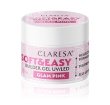 Claresa Soft & Easy Buildergel  UV/LED |GLAM PINK Nailstyling |