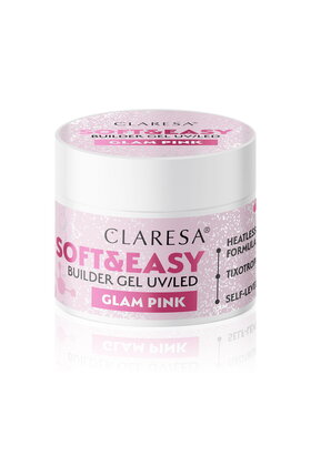 Claresa Soft & Easy Buildergel  UV/LED |GLAM PINK Nailstyling