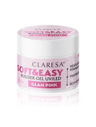 Claresa Soft & Easy Buildergel  UV/LED |GLAM PINK Nailstyling