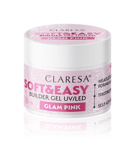 Soft & Easy Buildergel  Uv/Led, Glam Pink Nailstyling