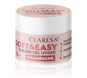CLARESA Claresa Soft & Easy Buildergel  UV/LED |CHAMPAGNE  Nailstyling | 12 g CLARESA Claresa Soft & Easy Buildergel  UV/LED |CHAMPAGNE  Nailstyling | 12 g