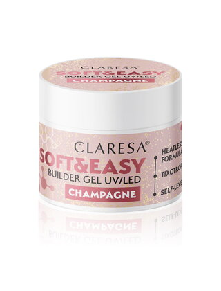 Claresa Soft & Easy Buildergel  UV/LED |CHAMPAGNE  Nailstyling | 12 g