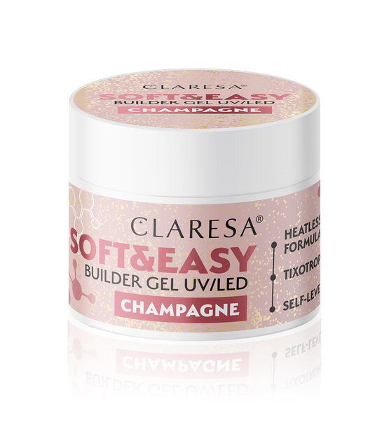 Claresa Soft & Easy Buildergel  UV/LED |CHAMPAGNE  Nailstyling