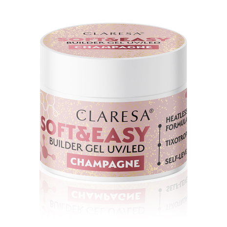 CLARESA Claresa Soft & Easy Buildergel  UV/LED |CHAMPAGNE  Nailstyling