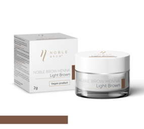 Noble Lashes Noble Brow Light Brown henna – 2 g professionele wenkbrauwkleur Noble Lashes Noble Brow Light Brown henna – 2 g professionele wenkbrauwkleur