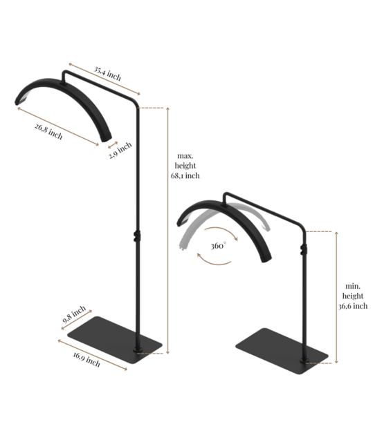 BEAUTYSALON BOOGLAMPLED360 GRADEN ROTATIEBEHANDELLAMP