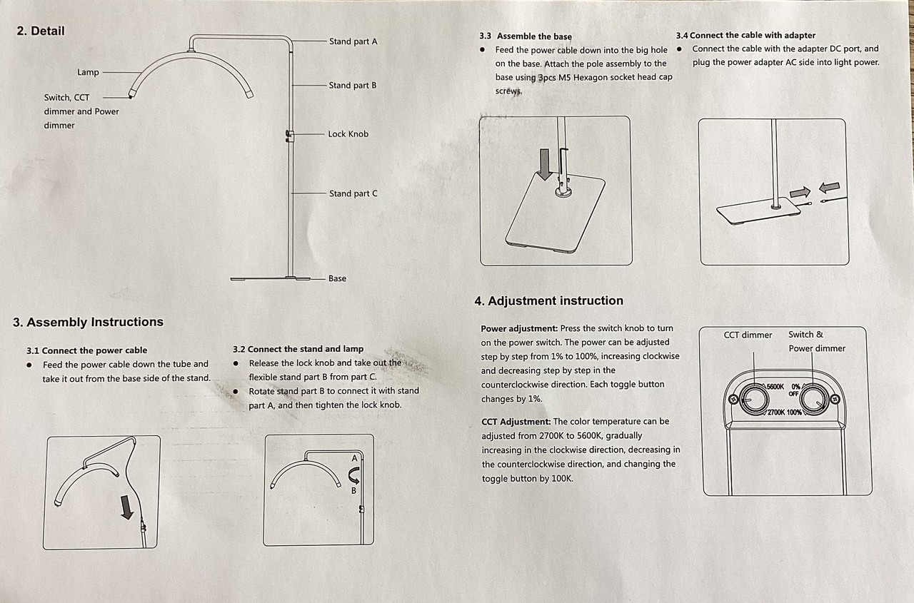 Glow  Beautysalon Booglamp | LED | 360 graden ROTATIE | behandellamp Glow  Beautysalon Booglamp | LED | 360 graden ROTATIE | behandellamp
