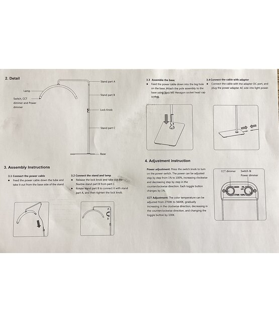 Beautysalon Booglamp | LED | 360 graden ROTATIE | behandellamp