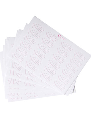 LASH MAPPING STICKERSWIMPEREXTENSIONS HULPMIDDEL