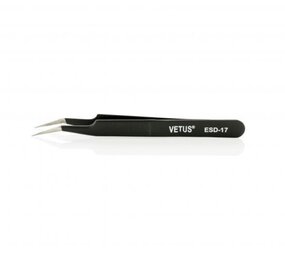 Vetus Wimper pincet Vetus TWEEZER BLACK- ESD 17 Vetus Wimper pincet Vetus TWEEZER BLACK- ESD 17