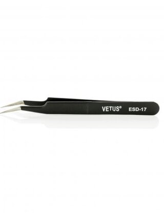 WIMPER PINCET VETUS TWEEZER BLACK- ESD 17