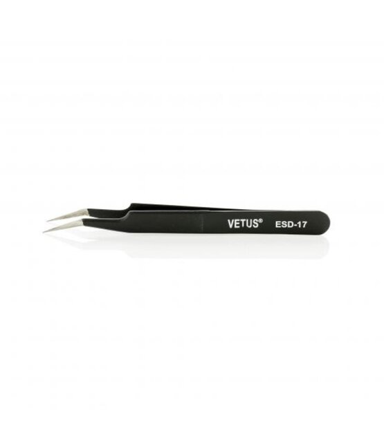WIMPER PINCET VETUS TWEEZER BLACK- ESD 17