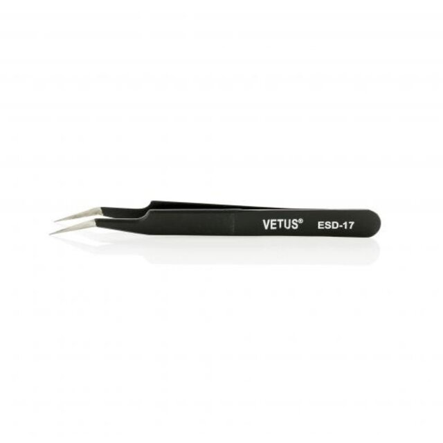 Wimper pincet Vetus TWEEZER BLACK- ESD 17