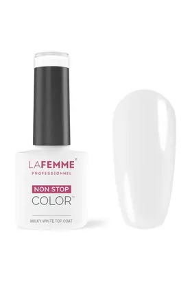 Milky White Top Coat No Wipe Uv&Led 8Gr  M001