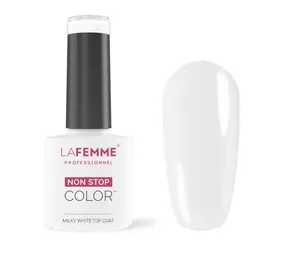 La Femme MILKY WHITE TOP COAT NO WIPE UV&LED 8GR  M001 La Femme MILKY WHITE TOP COAT NO WIPE UV&LED 8GR  M001