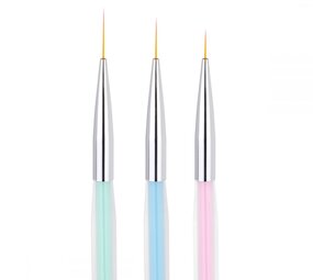 B. B. Cosmetics Nail Art Penselen | Nail art set | 3 Nail styling by Penselen B. B. Cosmetics Nail Art Penselen | Nail art set | 3 Nail styling by Penselen