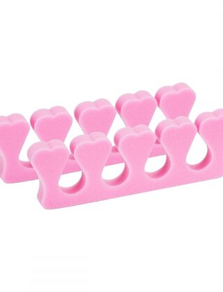 TENEN/ VINGERSPREIDERS PER 10 stuks roze