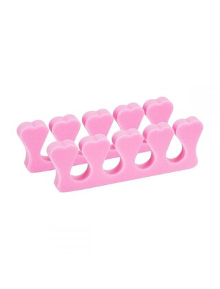 TENEN/ VINGERSPREIDERS PER 10 stuks roze